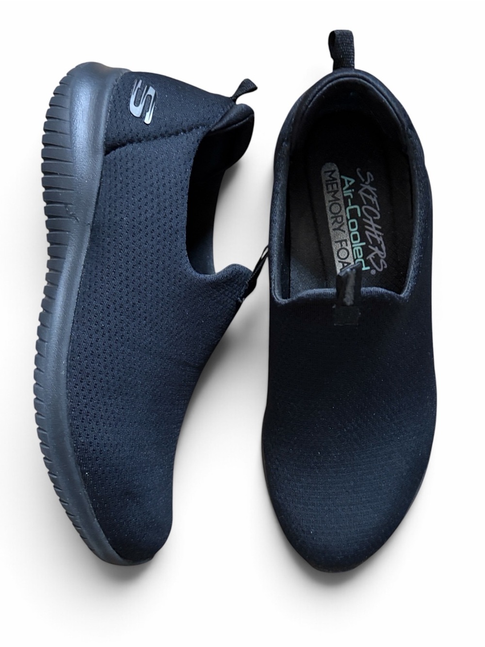 Skechers Men’s Black Slip-On Memory Foam Loafers